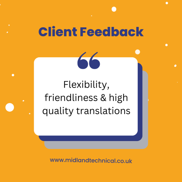 Client Feedback - Flexibility & Friendliness