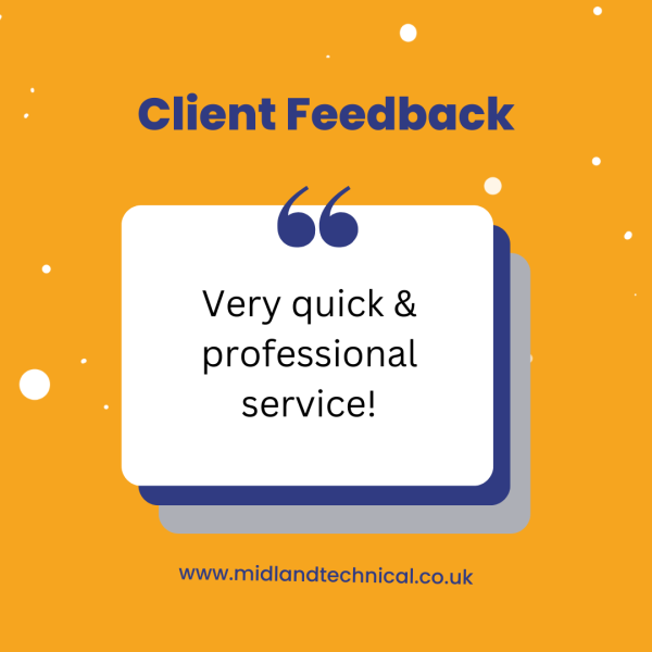 Client feedback - quick and professional service