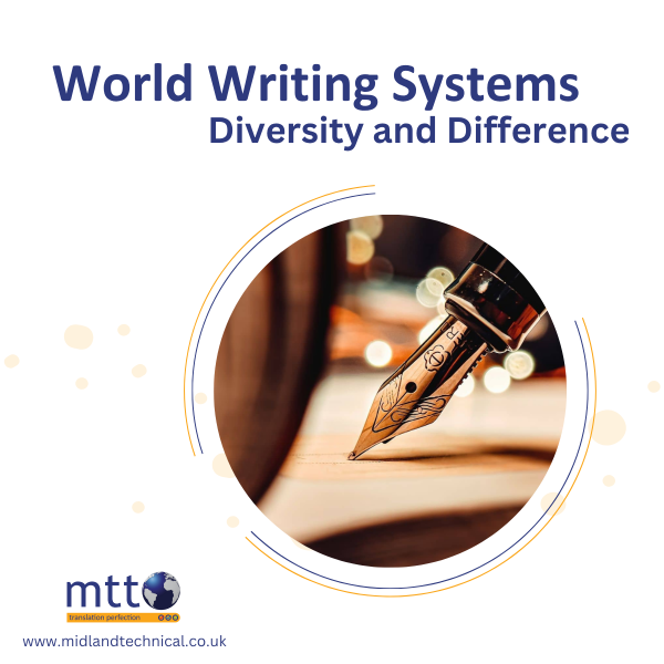 World writing systems - diversity and difference