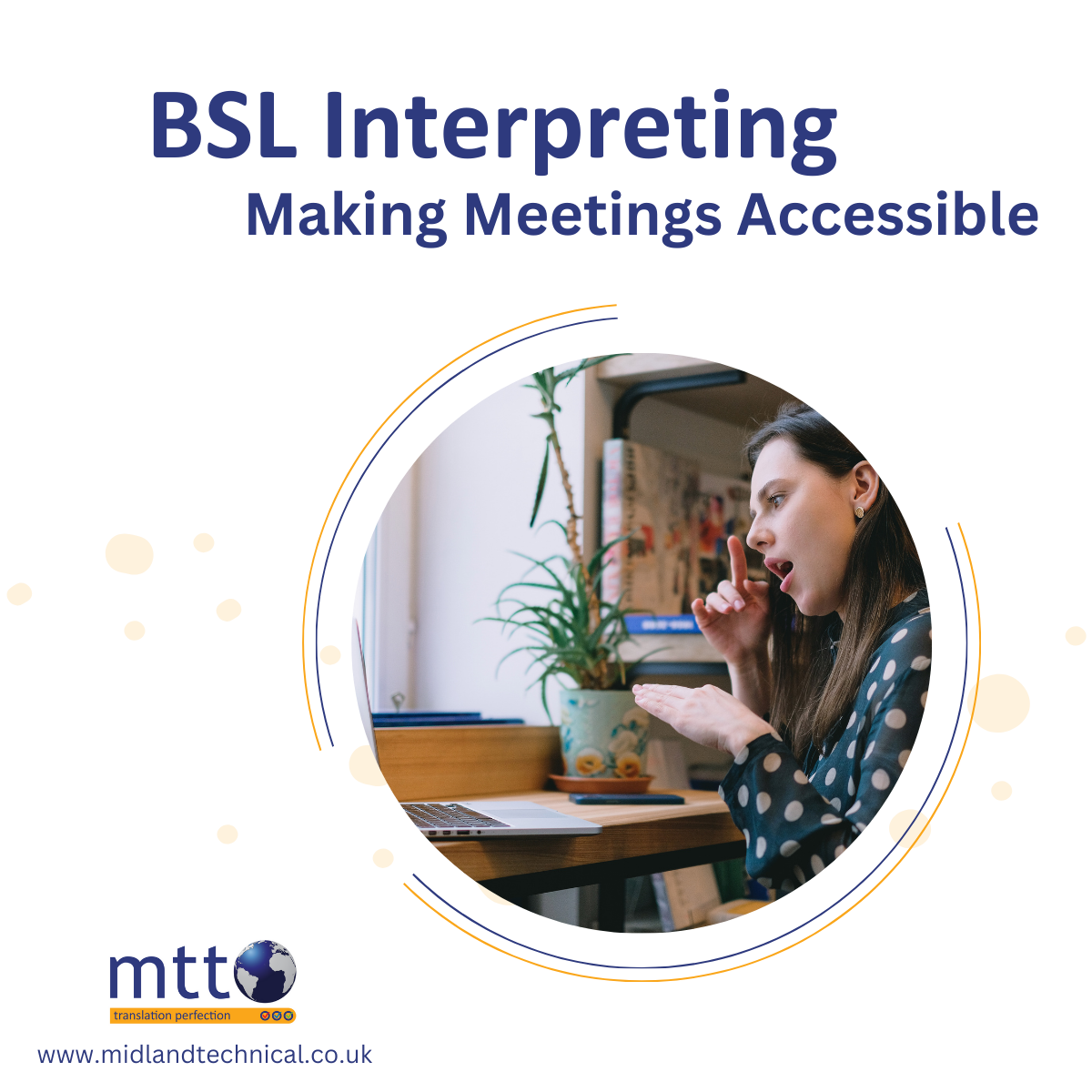 Making Meetings Accessible with BSL Interpreting